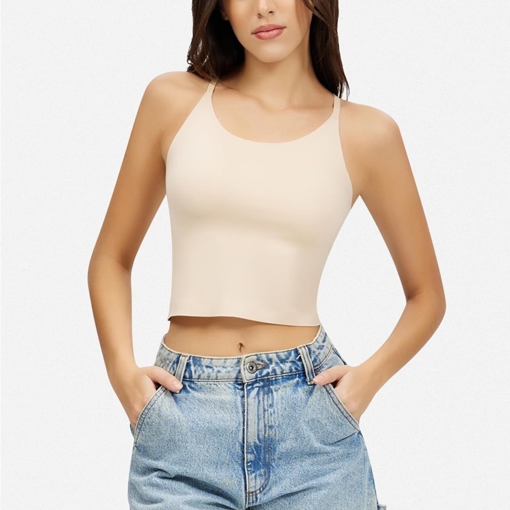ARTDEAR scoop neck Camisole double lined Tank Size M/0080